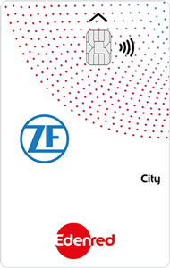 ZF Kartendesign auf der Edenred City Karte