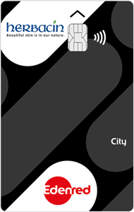 Die Ticket Plus City Karte mit Firmenlogo Herbacin