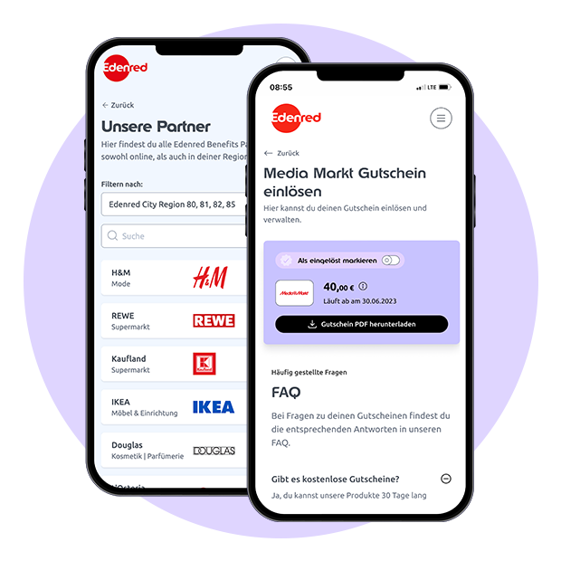 Digitale Edenred-Gutscheine als App