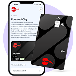 Edenred City Karte (physisch und virtuell)